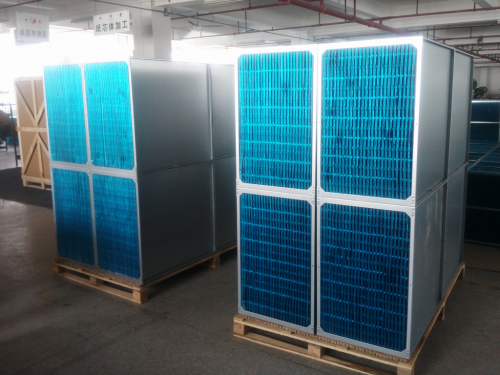 Cross plate heat exchanger
